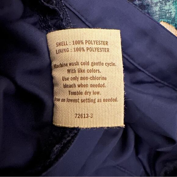 Decree Floral Flowy Long Ankle Length Maxi Skirt Peach Blue Women Large - Picture 6 of 6